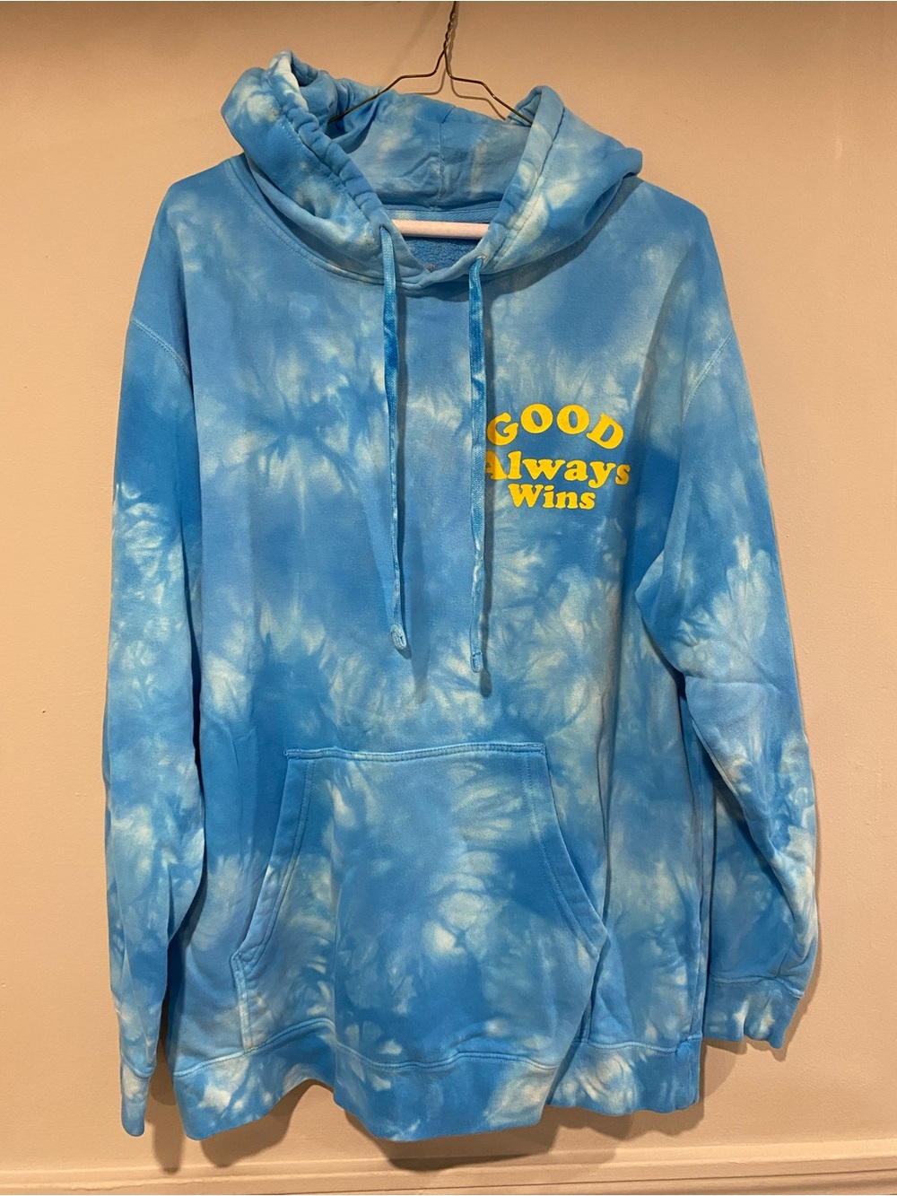 Blue Tie-Dye Hoodie Sweatshirt - Good Always Wins